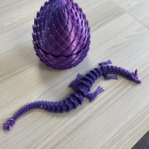 Crystal dragon with egg.